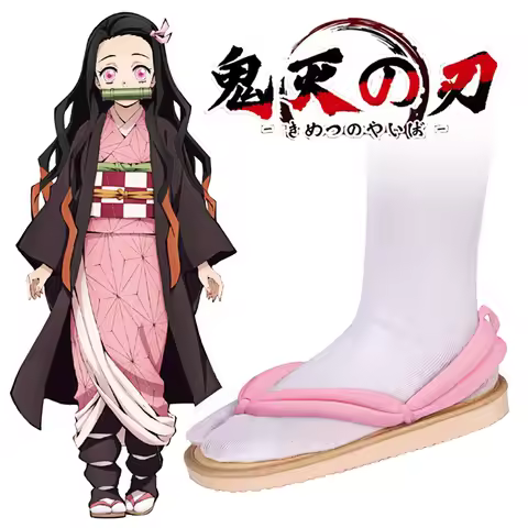 1 Pair Anime Cosplay Shoes Tanjirou Nezuko Zenitsu Giyuu Shinobu Kyoujurou Muichirou Mitsuri Sandals