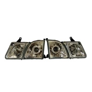 Headlights LX470 for Lexus 1998-2007 8115060801 811106A081 UZJ100  2UZFE Head Lamp 2Psc