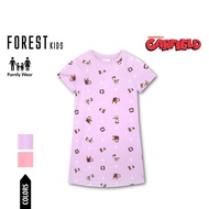 Forest Baju Tidur Budak | Forest X Garfield Kids 100% Cotton Sleep Dress Pyjamas - GPJ0015D