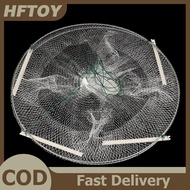 HFTOY 1Pc 4 Holes Foldable Fishing Shrimp Fish Crab Bait Net Trap Crayfish Lobster Fishnet Cast Dip 