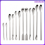 Stainless Steel Scoop Spatula Set Lab Spoon,