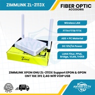 ZIMMLINK ZL-2113X XPON ONU Support EPON & GPON ONT 1GE 3FE 2.4G WIFI VOIP USB