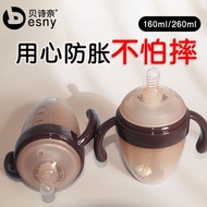 Baby Cup Above Duckbill Straw Anti-Wide Caliber Soft Breaking Weaning Baby Cup Month 3yy Silicone 0-