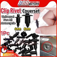 1PC Clip Rivet Body Cover Coverset Clip M6 M8 Universal Yamaha Honda Y15ZR EX5 Dream LC135 NMAX NVX RS150 R15 R25 KTM