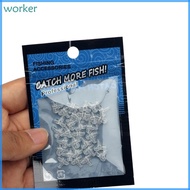 Wor* 30Pcs Oval Double Crosses Hole 3 Way Connector Clear Crosses Bead Easily to Use