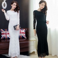 Fish Tail long sleeves Maxi Dress (AN01)