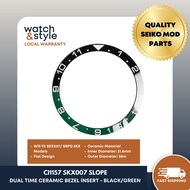 CI1157 SKX007 Slope Ceramic Insert - Dual Time BlackGreen