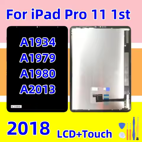 NCZOBOE 11'' IPS For iPad Pro 11 2018 / 2020 LCD A1980 A1934 A1979 A2068 A2230 A2228 LCD Display Tou