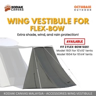 KODIAK CANVAS - CANVAS WING VESTIBULE ACCESSORY FOR FLEX BOW VX 10'x10' & 10'x14' TENT