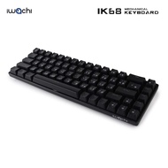 IWACHI คีย์บอร์ด ไร้สาย IK-68 RGB19โหมด Mechanical Keyboard Blue-switch 68ปุ่ม คอมพิวเตอร์