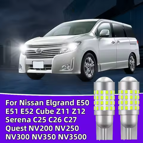 2Pcs For Nissan Elgrand E50 E51 E52 Cube Z11 Z12 Serena C25 C26 C27 Quest NV200 NV250 NV300 NV350 NV