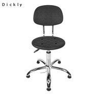 [Dickly] Swivel Lab Bench Adjustable Round Stool Wheels Rolling Ergonomic Seat Chair for Lab Worksho
