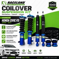 RACELAND CIVIC FD ADJUSTABLE HI LOW SOFT HARD / + PILLOW BALL MOUNTING (BOLEH SERVICE) 👍
