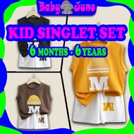 BABYJUNO Baju Budak Perempuan Lelaki Baju Baby Clothing Set Baju Baby Newborn Baby Girl Boy Singlet