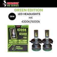 MOHAWK ME SERIES GREEN EDITION 38W H4 LED HEADLAMP 4300K/6000K