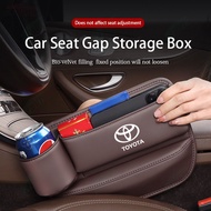 [Professional Customization] Toyota Leather Seat Gap Storage Box Decoration Storage Organizer Car Interior Accessories for Hilux Innova Corolla Cross Rush Calya Yaris Vios Avanza
