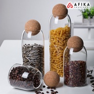 Cork Seal Storage Jar Food Storage Glass Jar