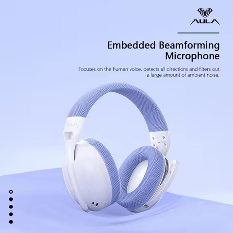 AULA S6 Bluetooth Headphones Gaming Earphones Sports Headsets With Mic HD Calling Headphone Can Wire