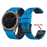 26mm 22mm Football Pattern Soft Silicone Waterproof Strap Replace Quick Fit Band For Garmin Fenix 7 7X 6 6X Pro 5 5X Plus 3 HR 2 Approach S70 47mm S62 S60