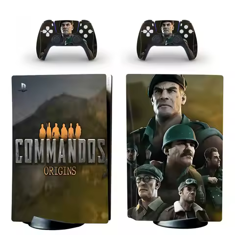 Commandos Origins PS5 Disc Skin Sticker Protector Decal Cover for Console & Controller PS5 Disk Skin