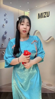 Áo dài bigsize mặc tết cho nữ  áo dài cách tân chất gấm thượng hải cao cấp 50-90kg