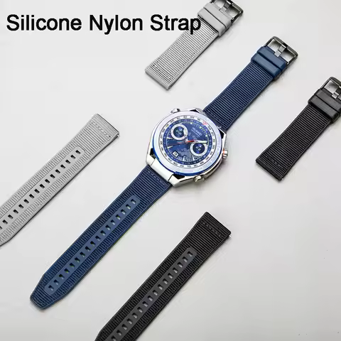 Silicone Nylon Strap for HUAWEI WATCH Ultimate Bracelet Replacement Wristband For Huawei Ultimate Wa
