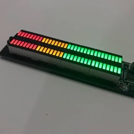 【Pivot Shop】 Dc 12v 24v Audio Level Indicator Stereo Music Spectrum Led Amplifier Vu Meter For Car M