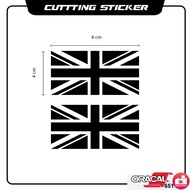 Brompton Flag 2 PCS / Decal Sticker / Bicycle Sticker Brompton Cutting Sticker Premium Oracal Brand