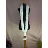 Flower necklace white garland/