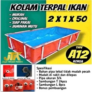 Full set of fish tarpaulin pool with frame, size 2, 1, 50, Type A12, A8, A5