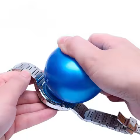 Watch Case Open Ball Blue 7cm Diameter Durable Rubber Safe Reliable Portable Watch Friction Ball for