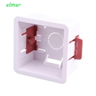 ELMER Gypsum Board Lining Box, Junction Box Embedded Install Wall Socket Cassette, Durable White 35/