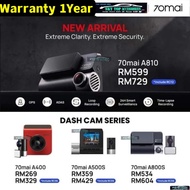 【1YearWarranty】70mai A800S Set Car Recorder 4K Ultra HD Screen Dual Vision 140 Fov 70mai Dvr Dashcam