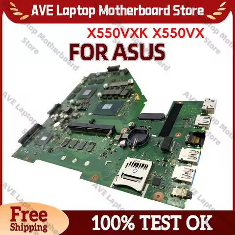 X550VX Laptop Motherboard For ASUS VivoBook K550VX X550VX X550VXK X550V FH5900 FH6500V W50V VX50V Ma