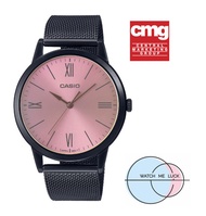 นาฬิกาวินเทจผู้หญิง Casio Standard สายสแตเลส นาฬิกานักเรียน ของแท้ 100% นาฬิกา CASIO รุ่น MTP-E600MB-4BDF พร้อมรับประกัน 1 ปีเต็ม จาก CMG