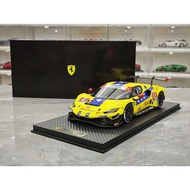 [Ready Stock Immediate Shipping] BBR 2025 Endurance Sai Ferrari Ferrari 296 GT3 Resin Model 1: 18 Sc