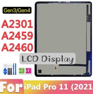 จอ LCD ขนาด11 นิ้ว "สำหรับไอเพ็ด Pro 11 (2021) 3rd Gen A2459 A2377 A2460 A2301 A2377แท็บเล็ตหน้าจอสั