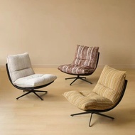 Swivel Leisure Chair Sofa Chair Adjustable Backrest Light Luxury Lazy Chair Lounge Chair Swivel Chai