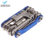 HUIPIAO Dụng cụ sửa chữa xe đạp đa năng cờ lê nan hoa lục giác Xích Bộ 11 trong 1