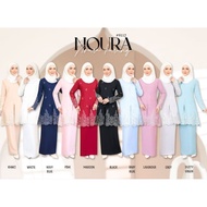 💞NOURA KURUNG MODEN SULAM LACE FULL 9112 Noura embroidery Modern Kurung Baju Raya