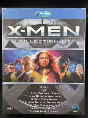 Brand New BD Blu-ray High Definition X-Men Movies Collection Vol 1–9 9-Disc Set English and Mandarin