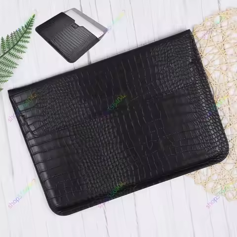 11 Inch Universal Tablet Sleeve Case for iPad Pro 11 2022 to 2018 iPad Air 5 Air 4 Leather Crocodile