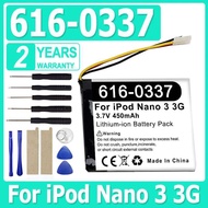 616-0337 แบตเตอรี่ทดแทนสำหรับ  iPod Nano 3 3G รุ่นที่ 3 3TH MP3 A1236 Nano3 แบตเตอรี่ + เครื่องมือฟร