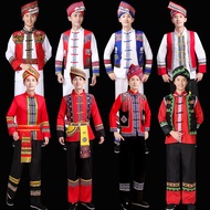Minority Ethnic Costume Men's Miao Ethnic Yao Ethnic Dong Ethnic Dance Costume Native Family Ethnic 