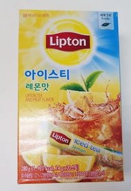 立頓 - 韓國直送-Lipton果茶/冰檸檬茶/14gx20包/韓國版 新舊包裝隨機發送