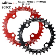 Snail 96BCD Round / Oval bicycle 32T 34T 36T MTB bike Chainring MTB Crown For Alivio MT300 GX NX X1