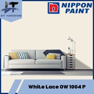 1 Liter Nippon Paint White Lace OW 1004 P For Interior Wall Paint（Satin Glo / Easywash / Super Matex）