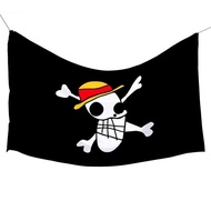Ku09 One Piece Luffy Anime Cloth Flag