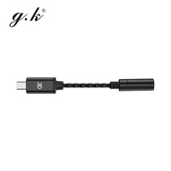 GK-X1  DAC AMP Adapter Type-C to 3.5mm Audio Cable chip Earphone Amplifier PCM 192kHz Cable