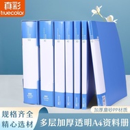 真彩A4 C948 Folder Fail Lebar Tebal Transparent Pelbagai Lapisan Fail Muzik Organizer Pejabat Folder F